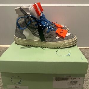 Off White Off Court High Top Sneaker Glitter